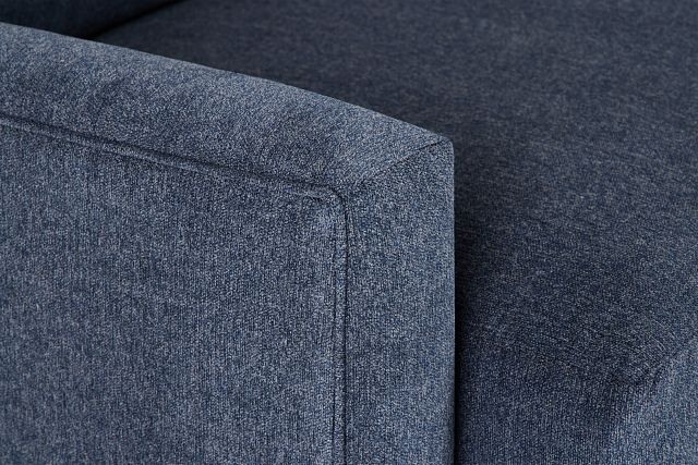 Noah Blue Fabric Small Two-arm Sectional