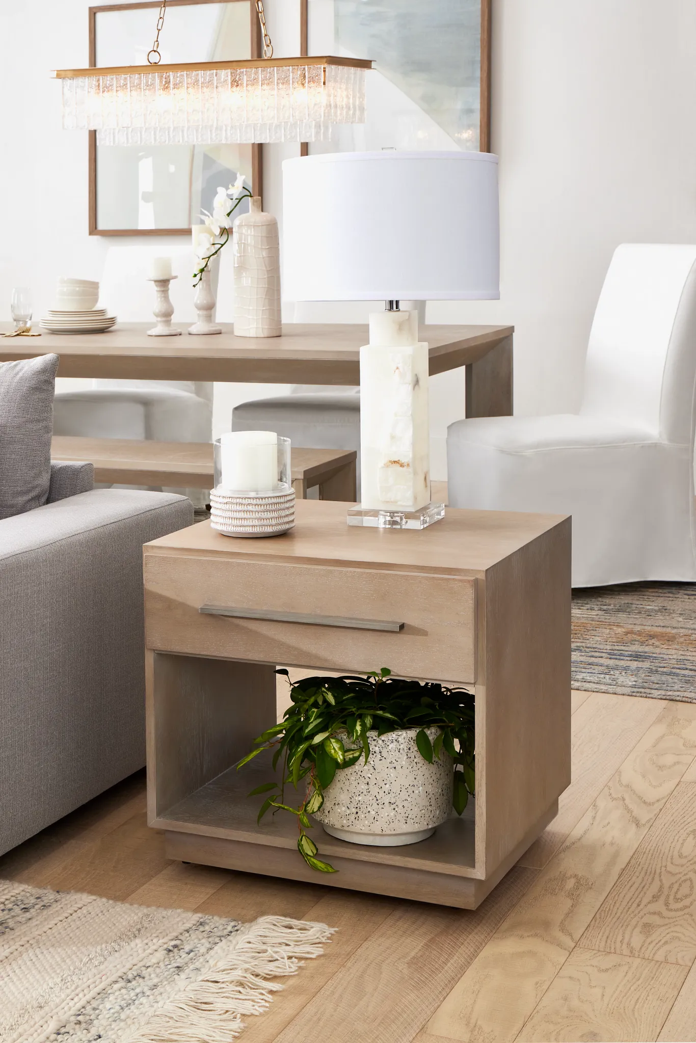 Destination Light Tone End Table