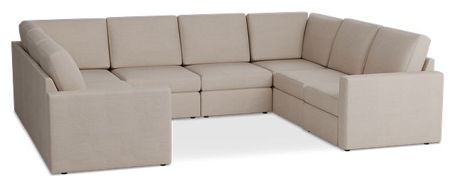 Citymod Beige Fabric 8-piece Modular Sectional