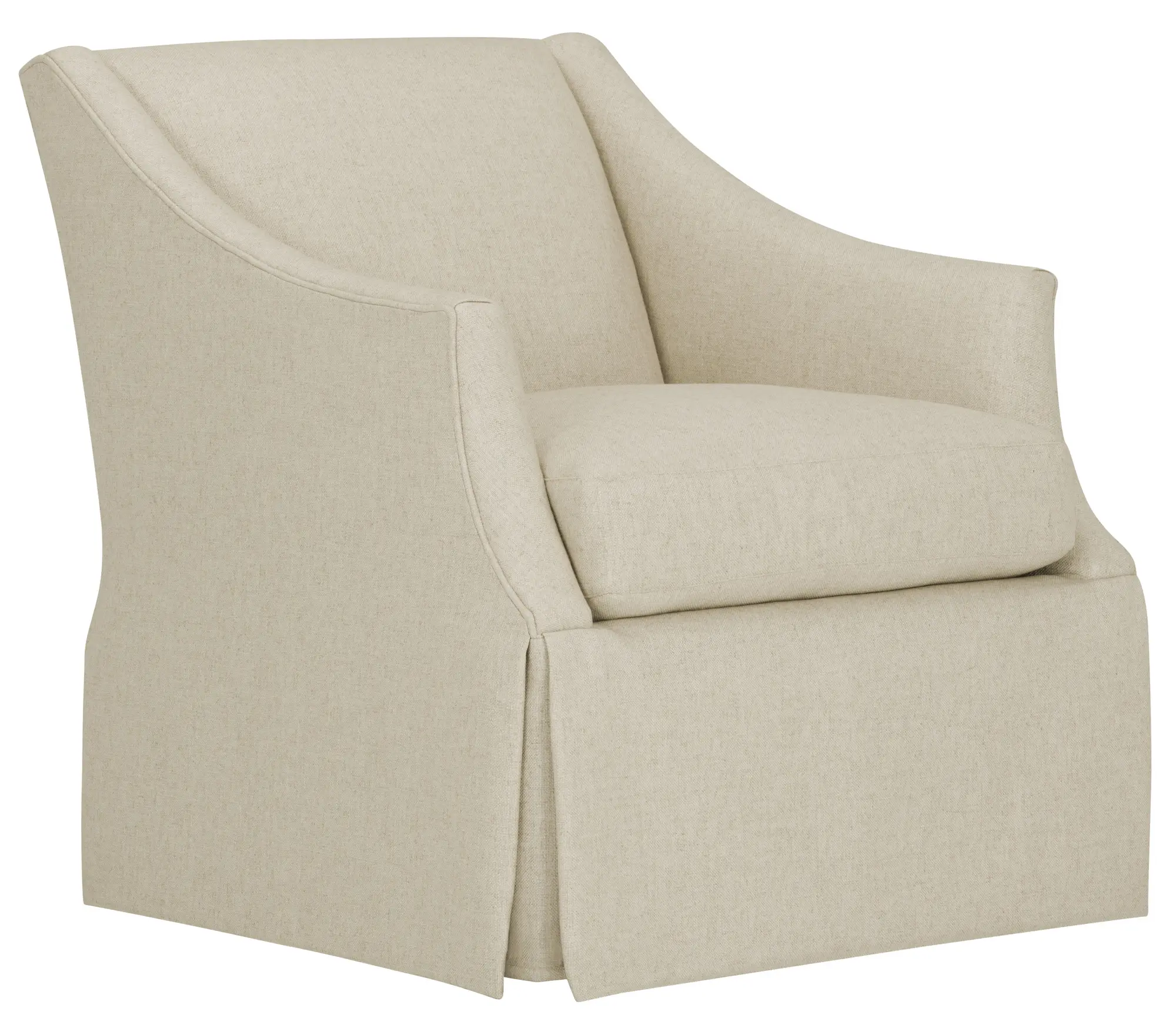 Clayton White Fabric Swivel Accent Chair Clayton White Fabric Swivel Accent Chair