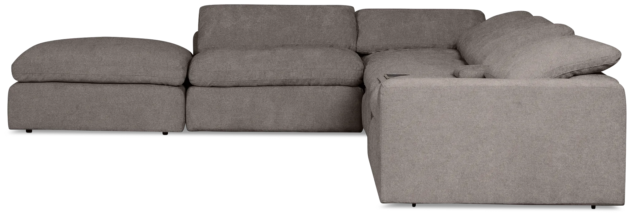 Drift Dark Gray Fabric Large Left Bumper Power Reclining Sectional