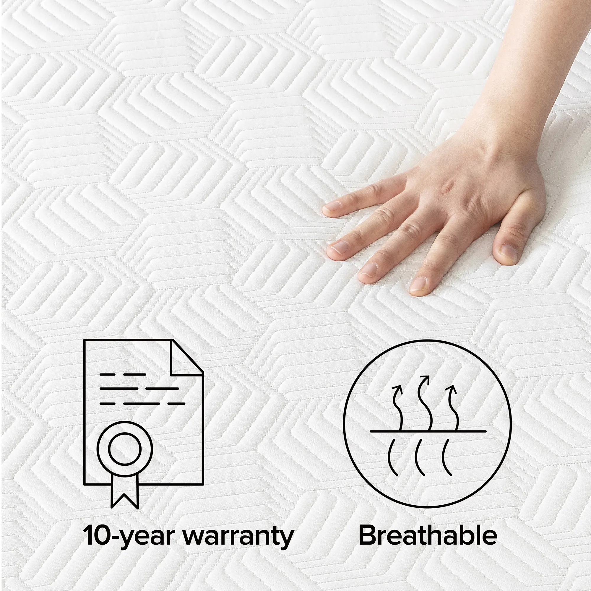 Rest & Renew By Zinus Gel Memory Foam Mattress 10" Cush Firm Mattress