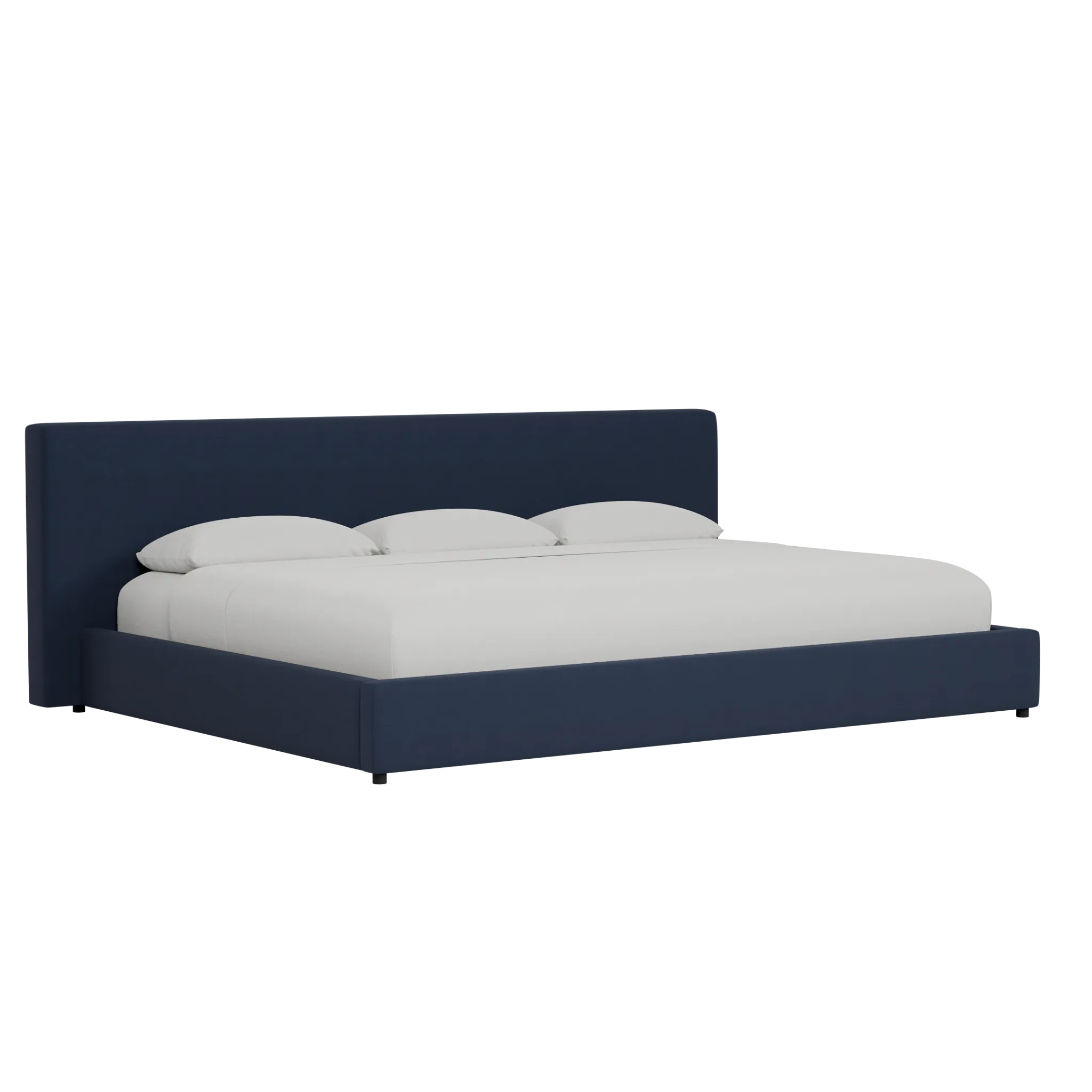 Grayton Joya Dark Blue 44" Upholstered Platform Bed