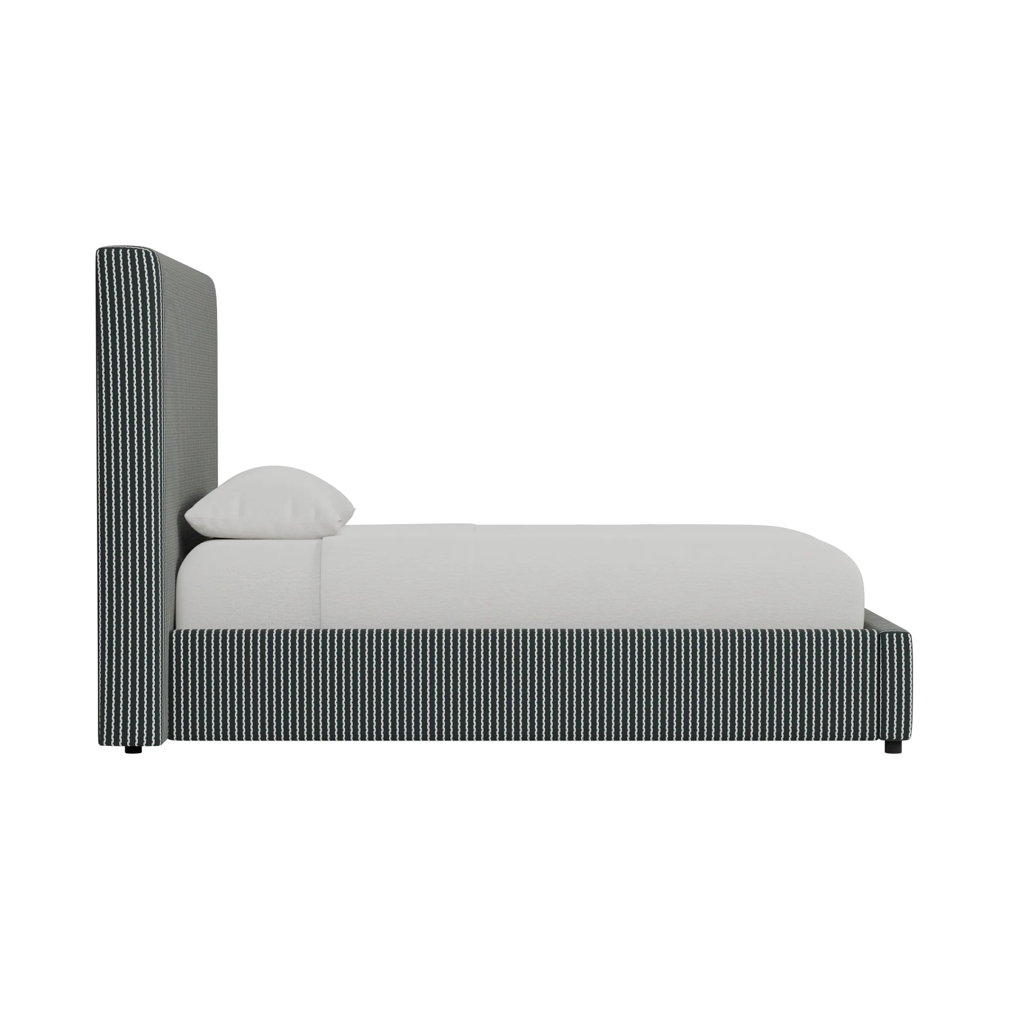 Grayton Lucy Navy 54" Upholstered Platform Bed