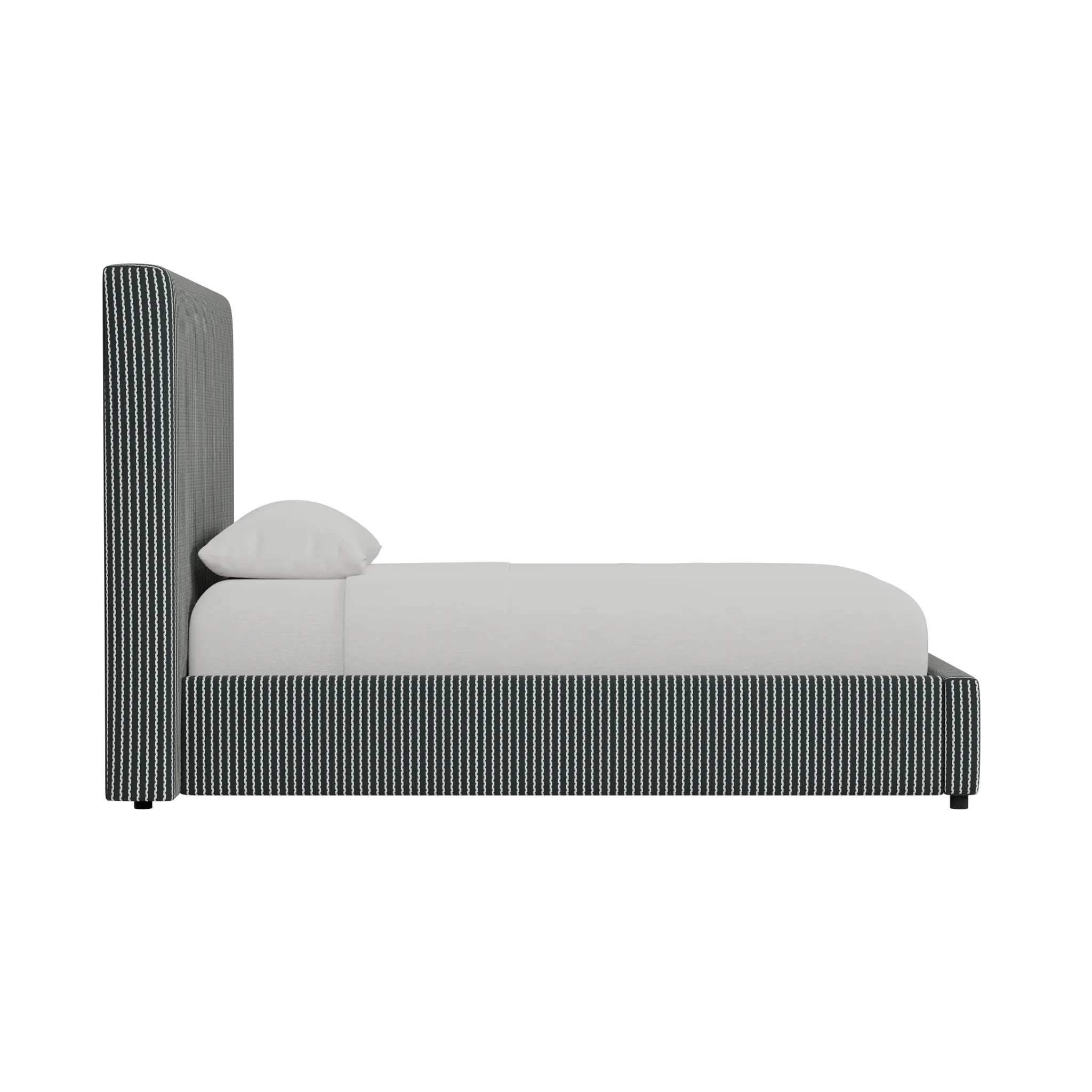 Grayton Lucy Navy 54" Upholstered Platform Bed Grayton Lucy Navy 54" Upholstered Platform Bed