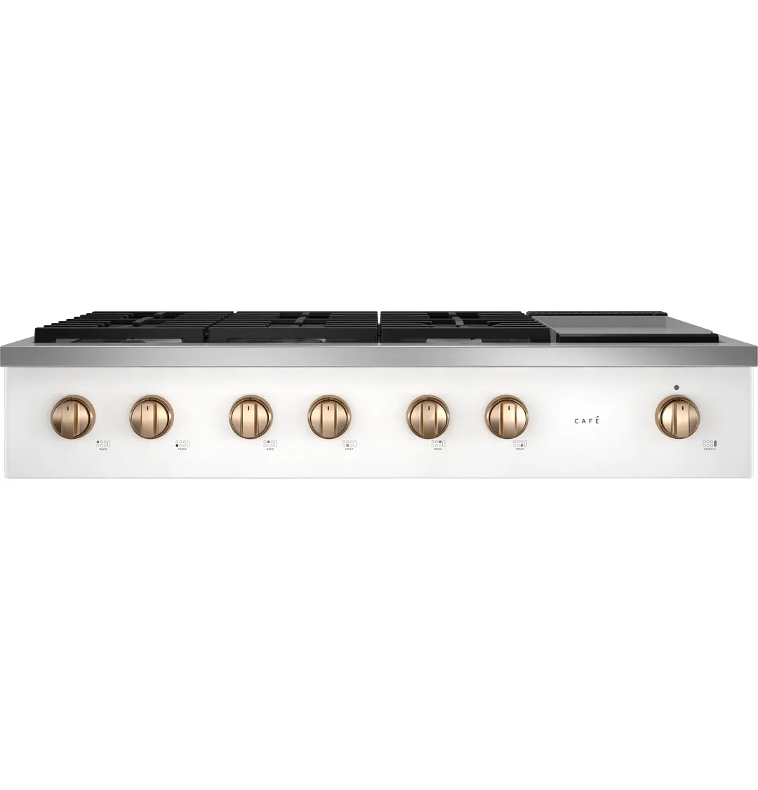 Cafe 486 Series White 48" Gas Cook Top