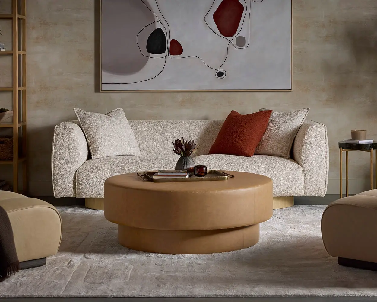 Arin Brown Lthr/vinyl Ottoman Arin Brown Lthr/vinyl Ottoman