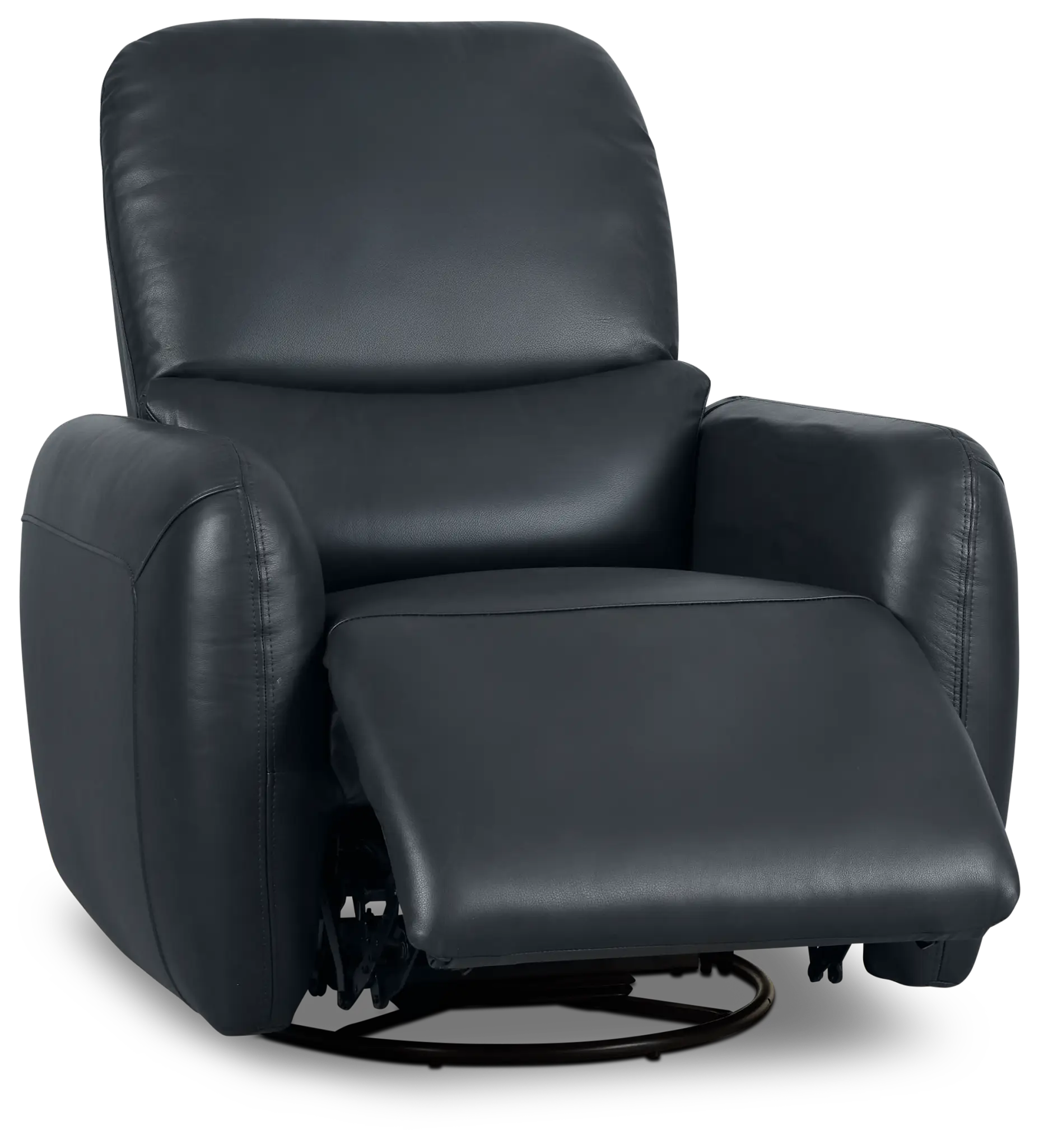 Eve Dark Blue Lthr/vinyl Power Swivel Glider Recliner Eve Dark Blue Lthr/vinyl Power Swivel Glider Recliner