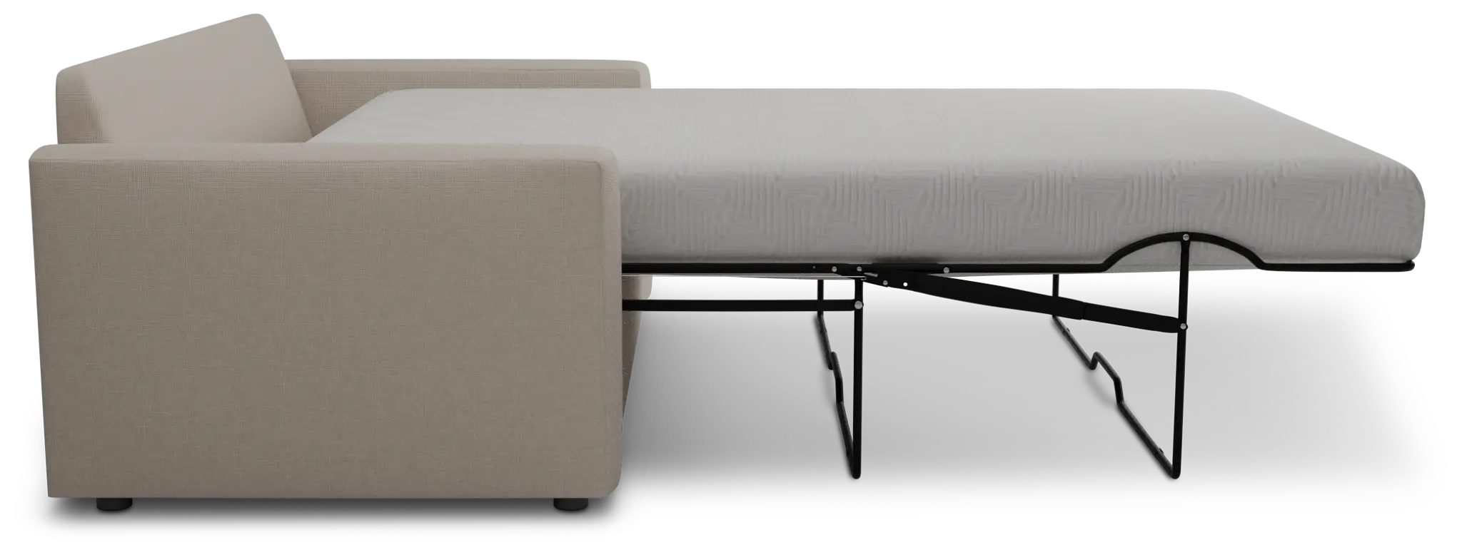 Siesta Suave Beige Fabric Memory Foam Sleeper Siesta Suave Beige Fabric Memory Foam Sleeper
