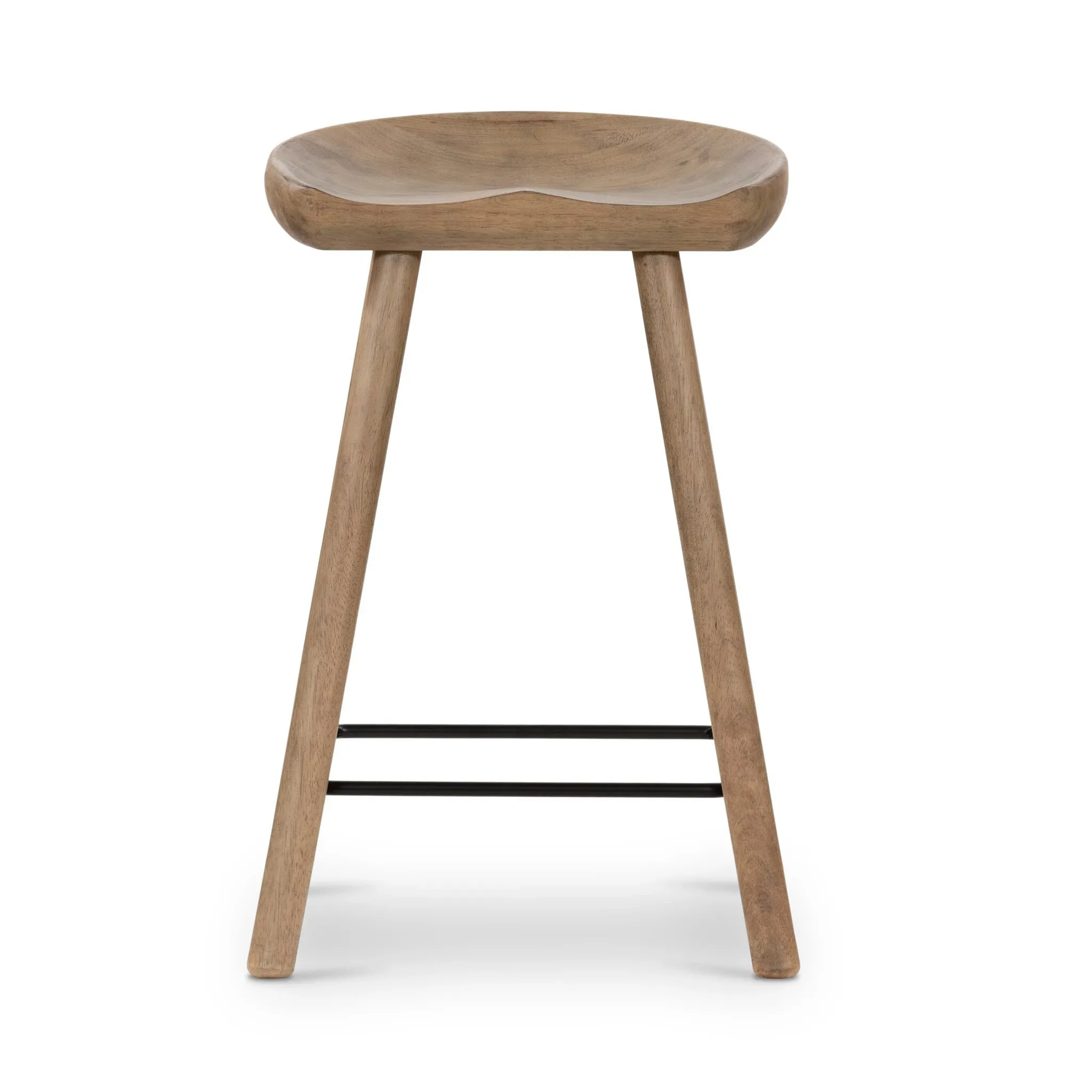 Four Hands Barry Light Tone 24" Wood Barstool