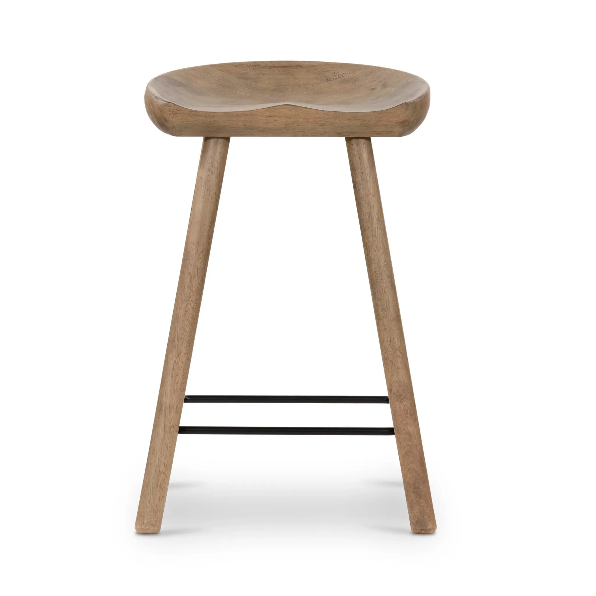 Four Hands Barry Light Tone 24" Wood Barstool Four Hands Barry Light Tone 24" Wood Barstool