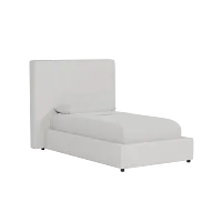 Grayton Lucy Light Beige 54" Upholstered Platform Bed
