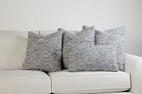 Baxter Dark Gray 24" Accent Pillow
