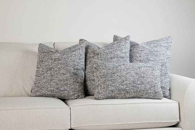 Baxter Dark Gray 24" Accent Pillow