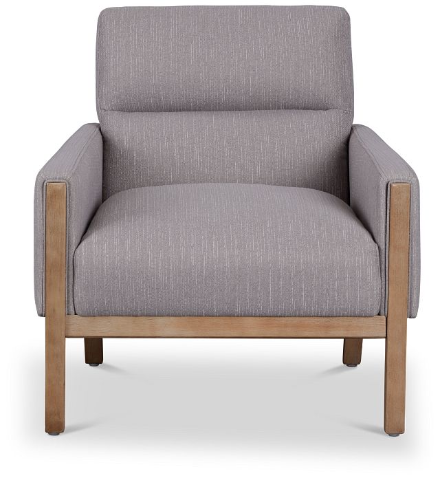 Dell Dark Gray Fabric Accent Chair