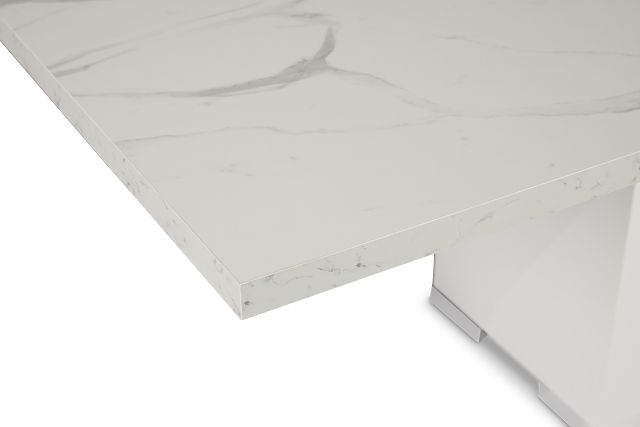 Modena White Rectangular Table