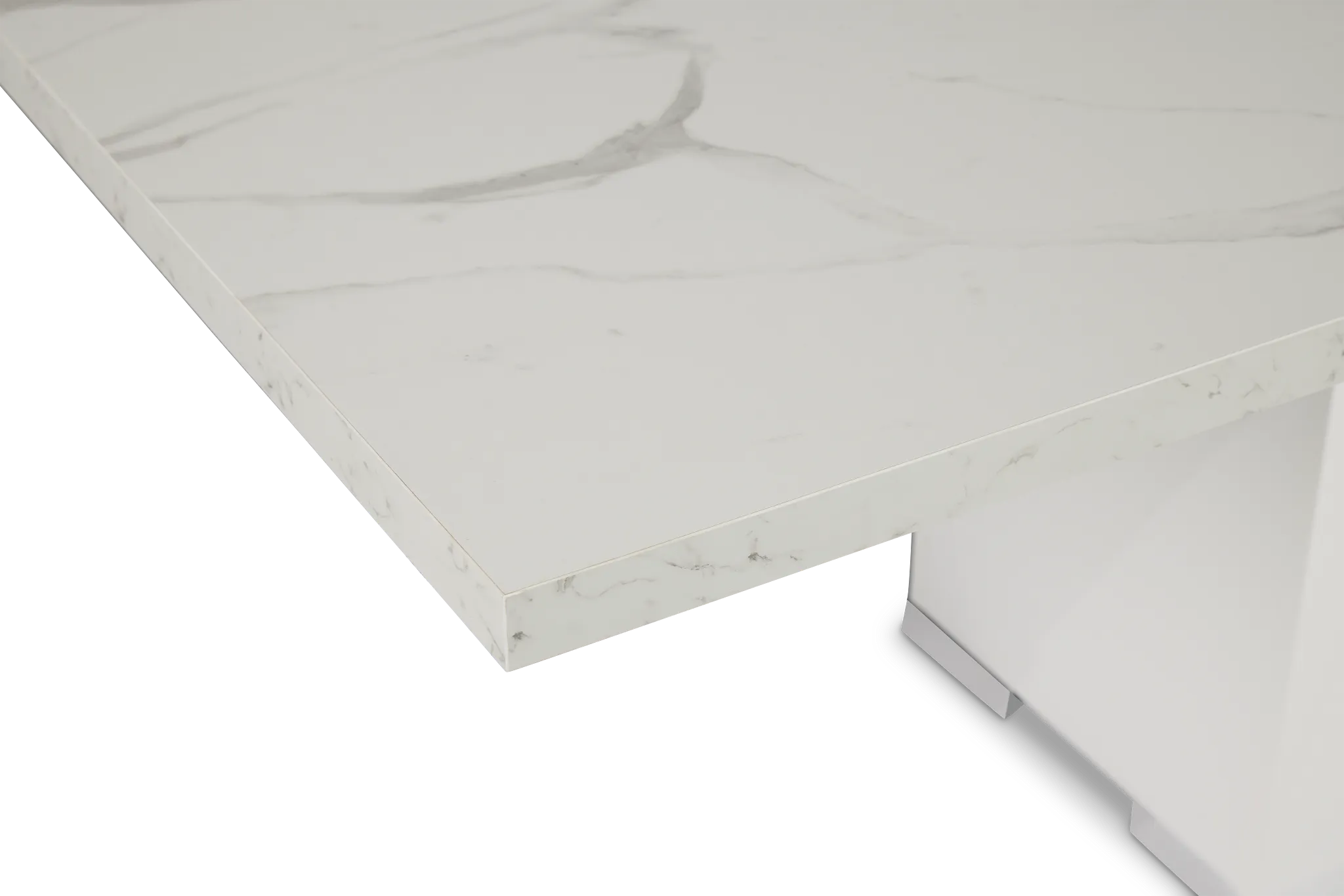 Modena White Rectangular Table