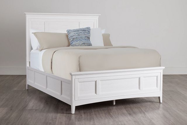 Heron Cove White Panel Bed