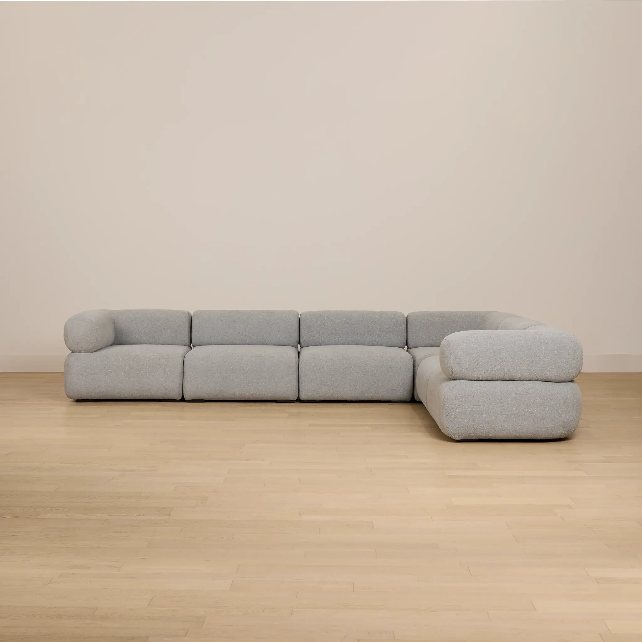 Celeste Light Gray Fabric 6-piece Modular Sectional Celeste Light Gray Fabric 6-piece Modular Sectional