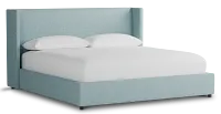 Captiva Elite Light Blue 48" Upholstered Shelter Bed