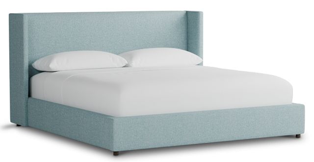 Captiva Elite Light Blue 48" Upholstered Shelter Bed