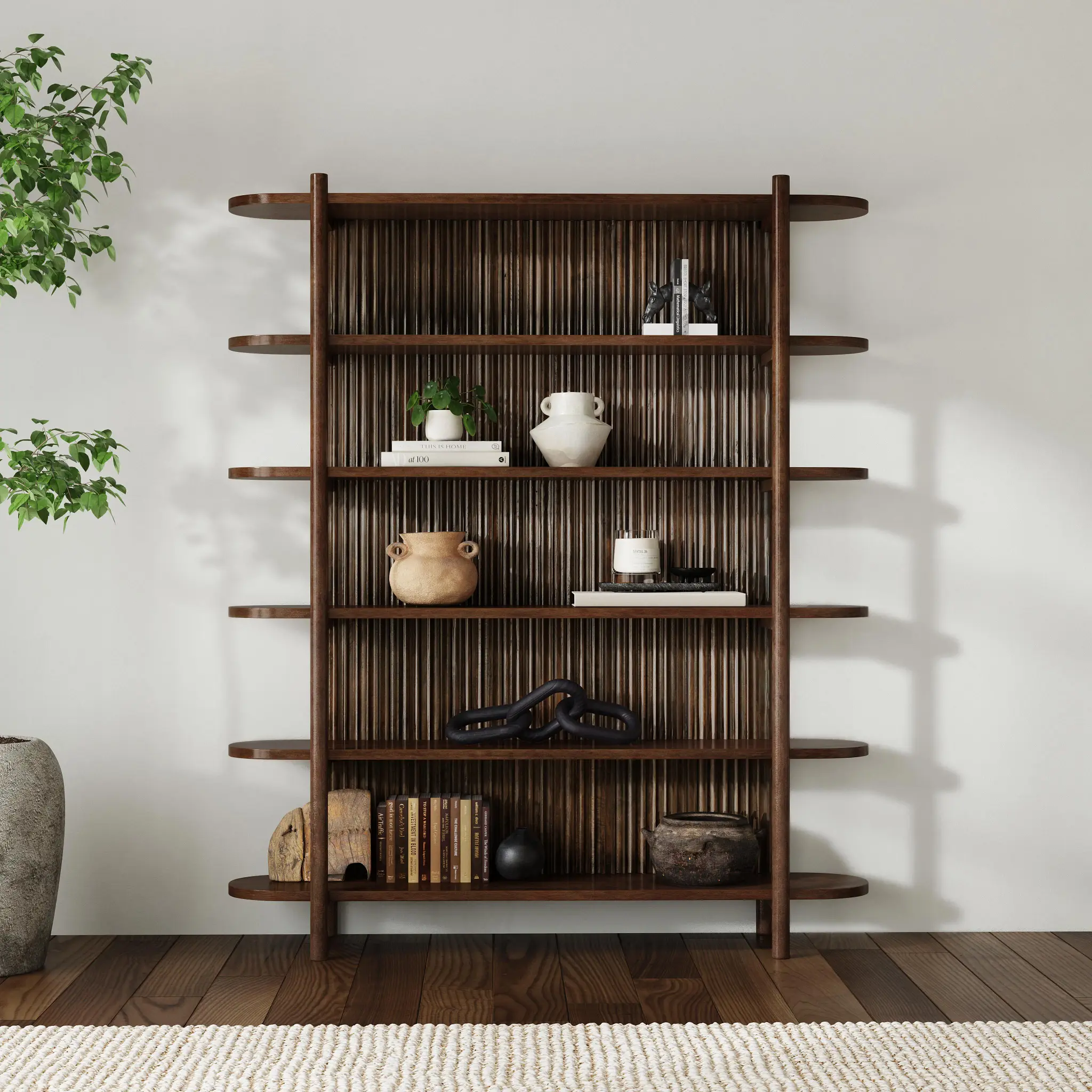 Roads Dark Tone Bookcase Roads Dark Tone Bookcase