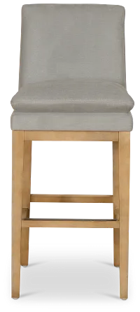 Nixon Gray 30" Upholstered Barstool