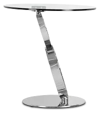 Grafton Glass Round End Table