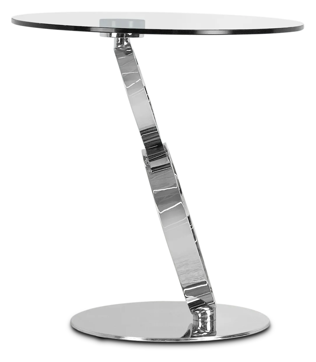 Grafton Glass Round End Table