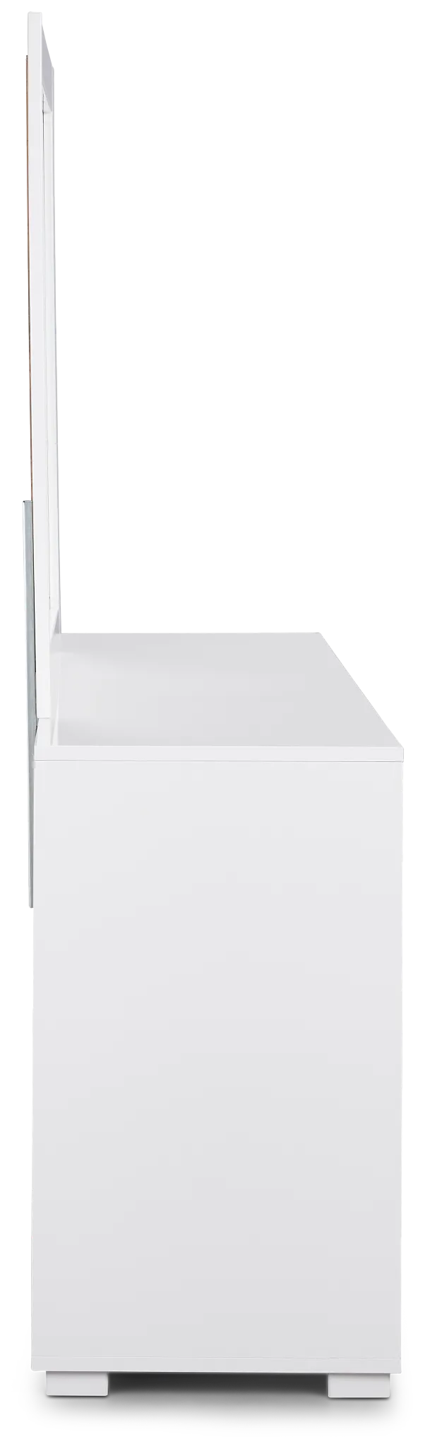 Doral White Dresser & Mirror