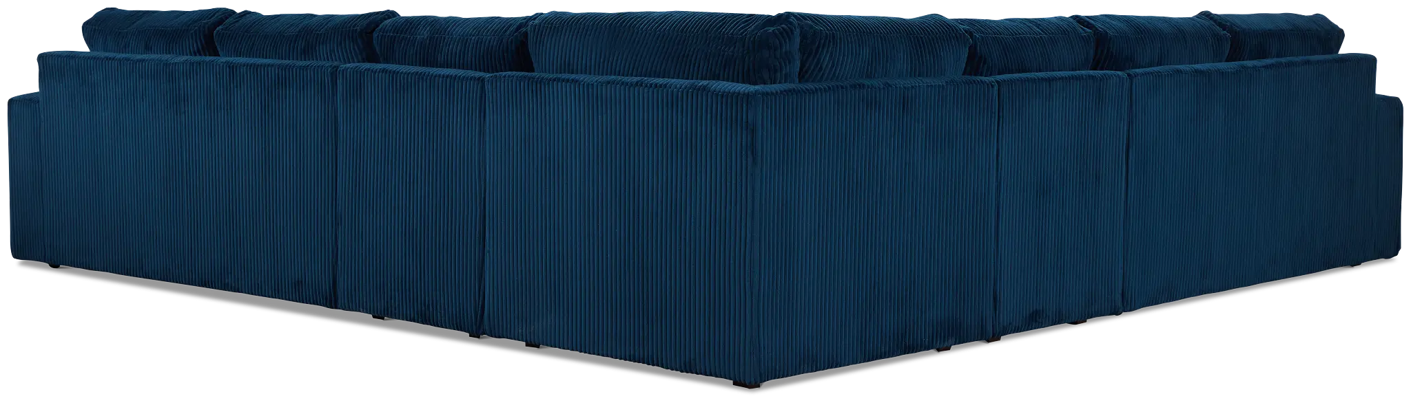 Charlie Dark Blue Fabric Large Two-arm Sectional Charlie Dark Blue Fabric Large Two-arm Sectional