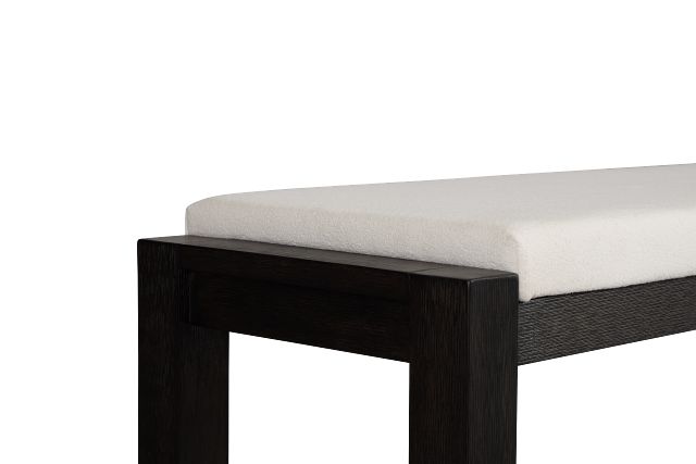 Jackson White Upholstered Dining Bench