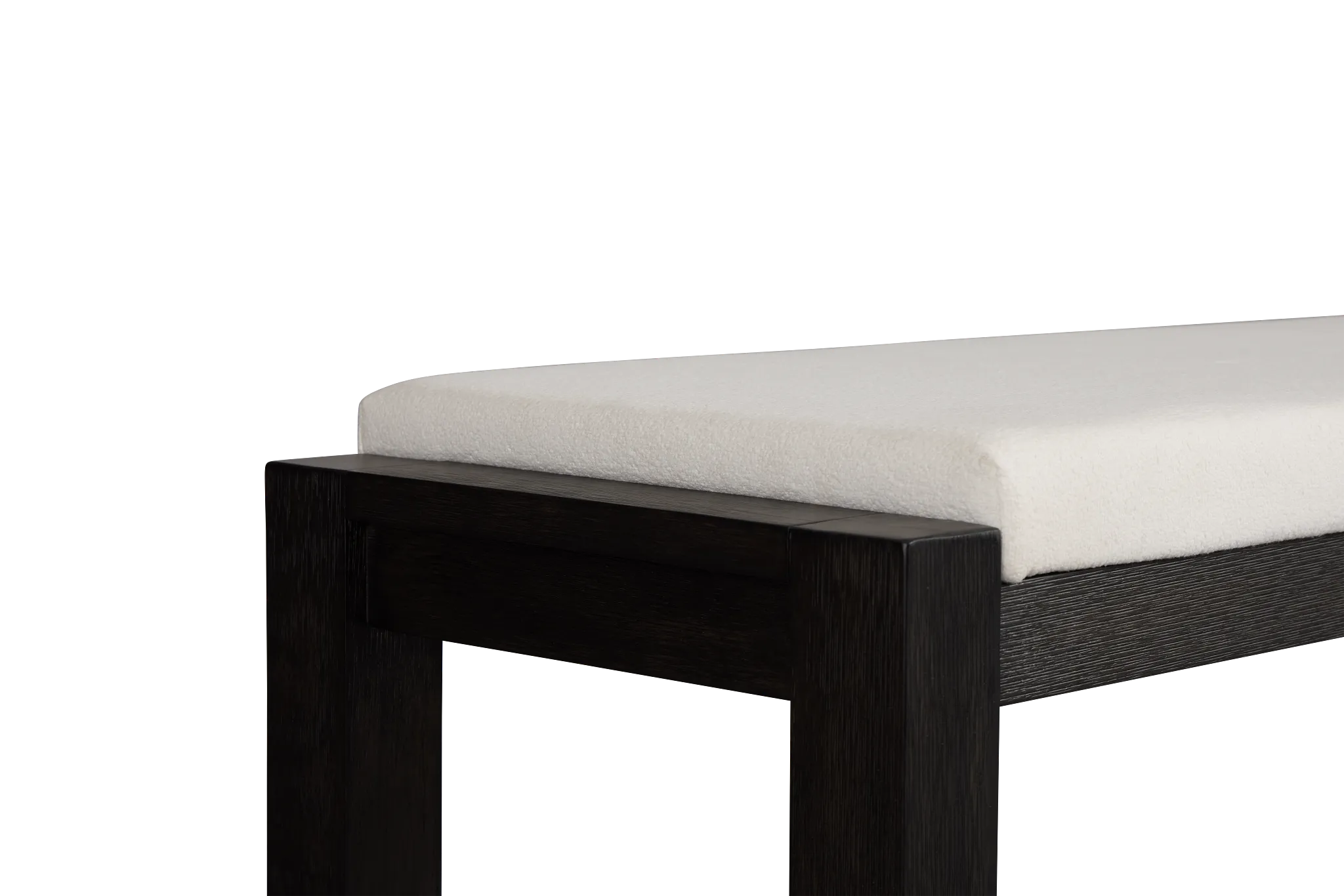Jackson White Upholstered Dining Bench