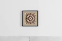 Metric Brown Framed Wall Art