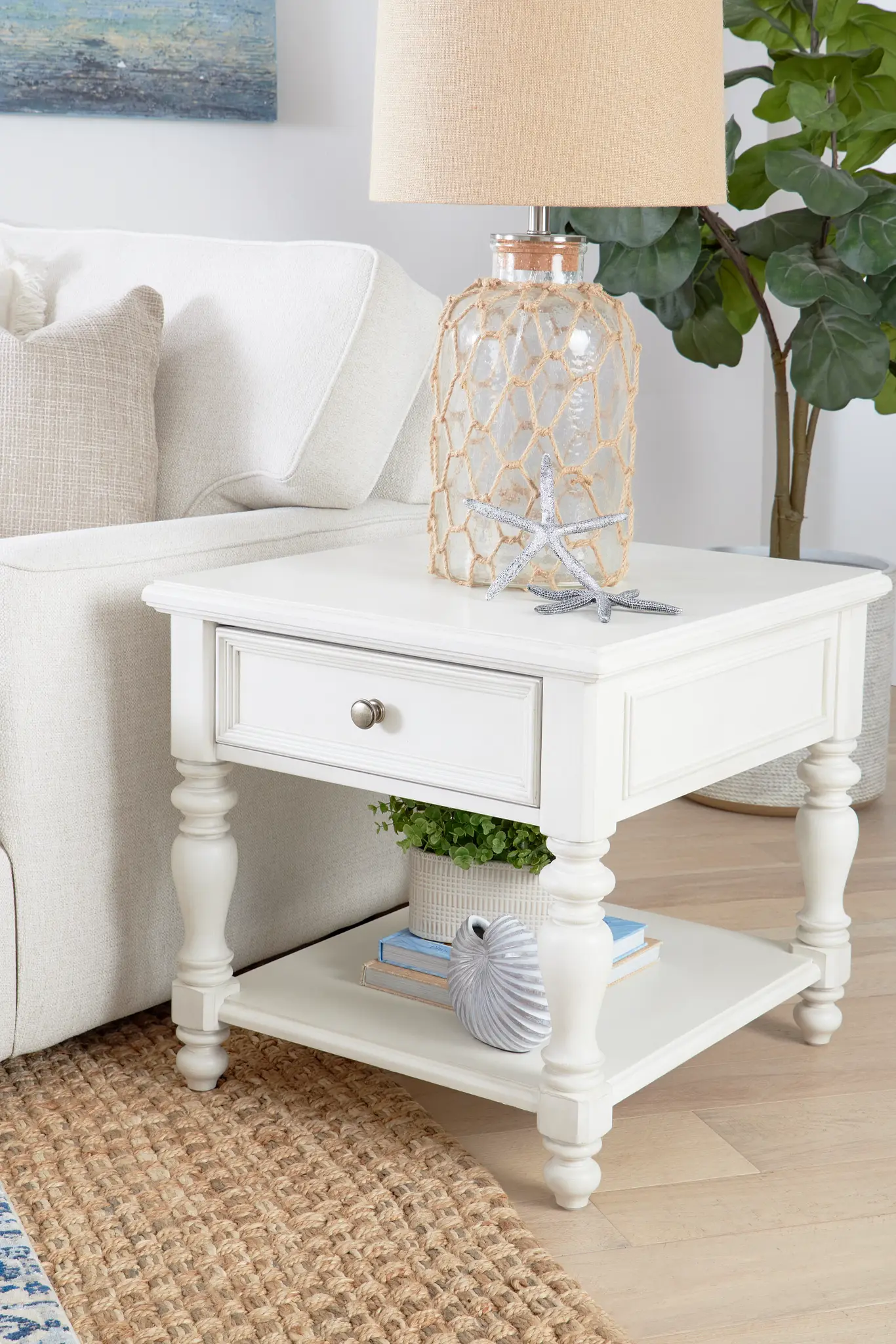 Savannah Ivory End Table Savannah Ivory End Table