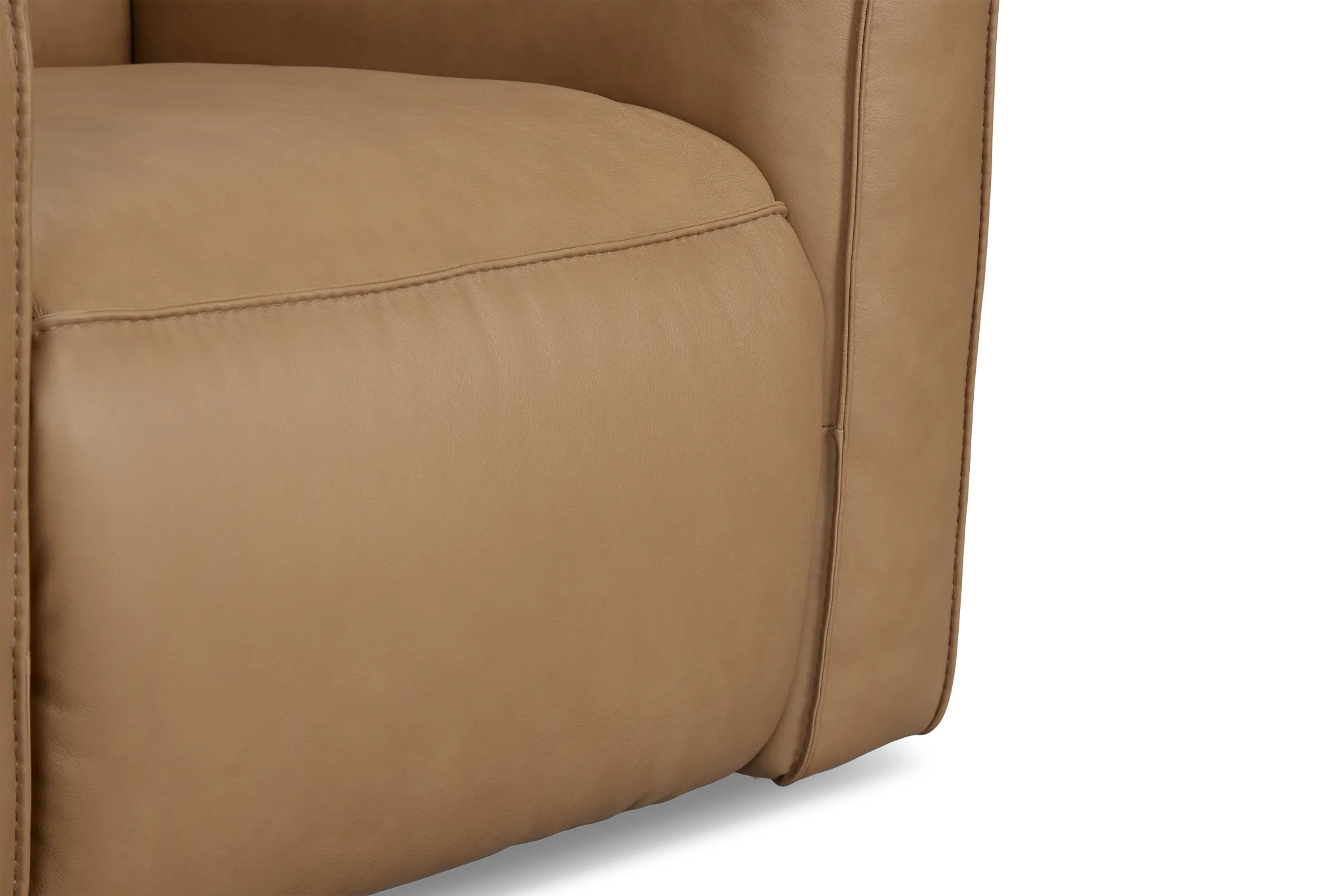 Ryland Brown Lthr/vinyl Power Recliner With Power Headrest