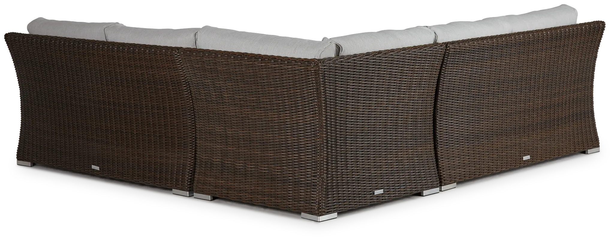 Southport Gray Woven Small Two-arm Sectional Southport Gray Woven Small Two-arm Sectional