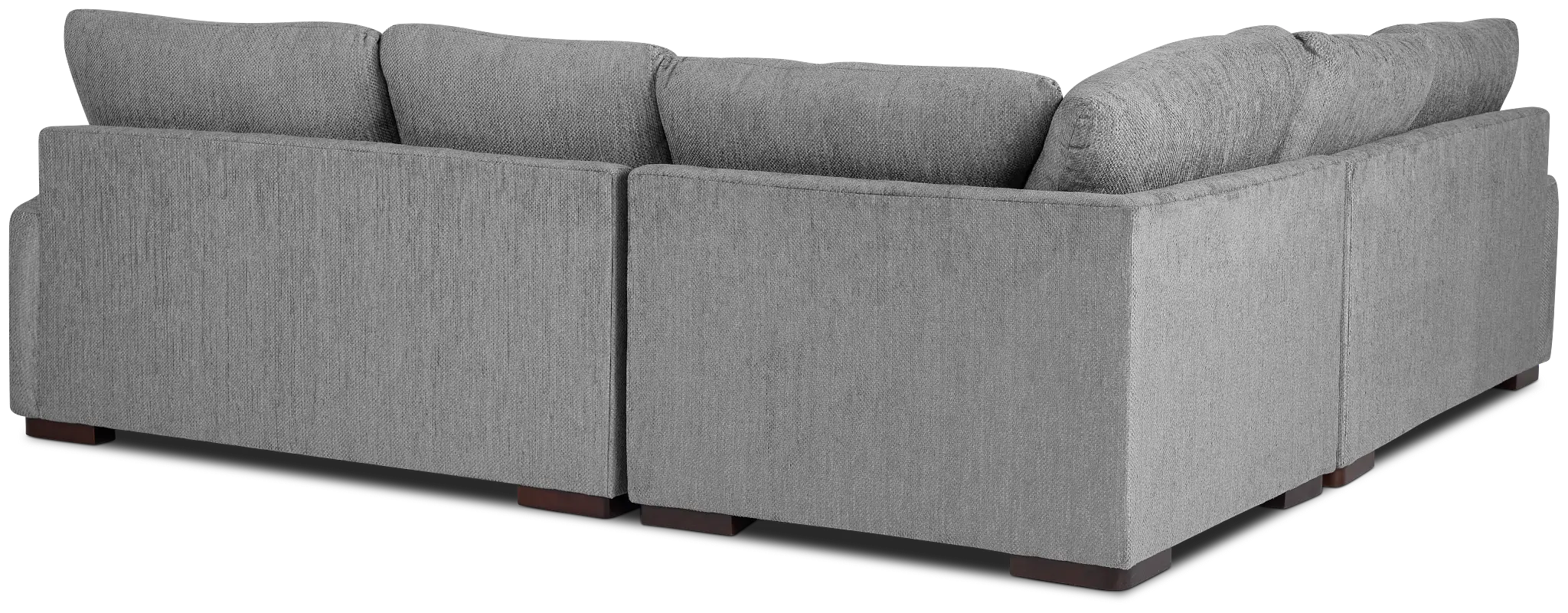 Alpha Light Gray Fabric Small Two-arm Sectional Alpha Light Gray Fabric Small Two-arm Sectional