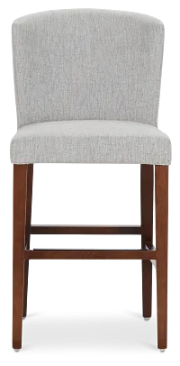 Bentley Light Gray 24" Upholstered Barstool