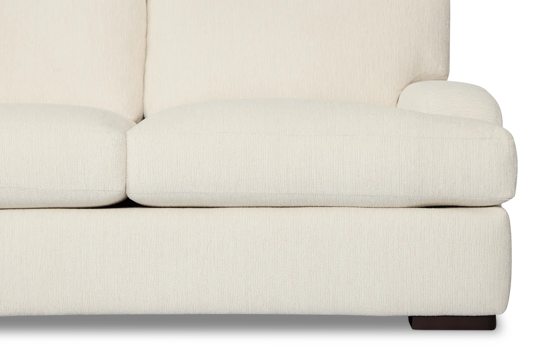 Alpha White Fabric Left Chaise Sectional Alpha White Fabric Left Chaise Sectional