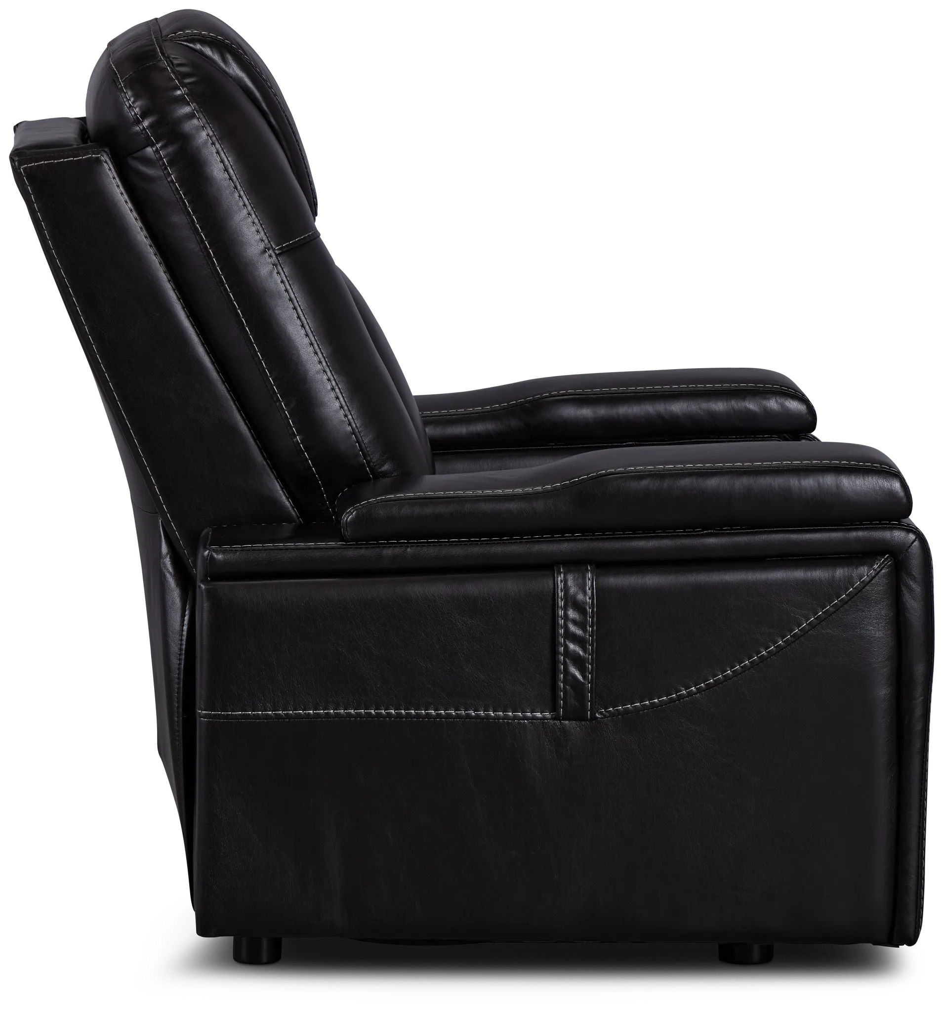 Meta Black Micro Power Recliner