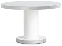 Miami White 47" Round Table