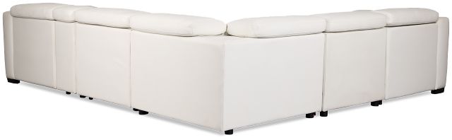 Melody White Micro Medium Triple Power 2-arm Sectional