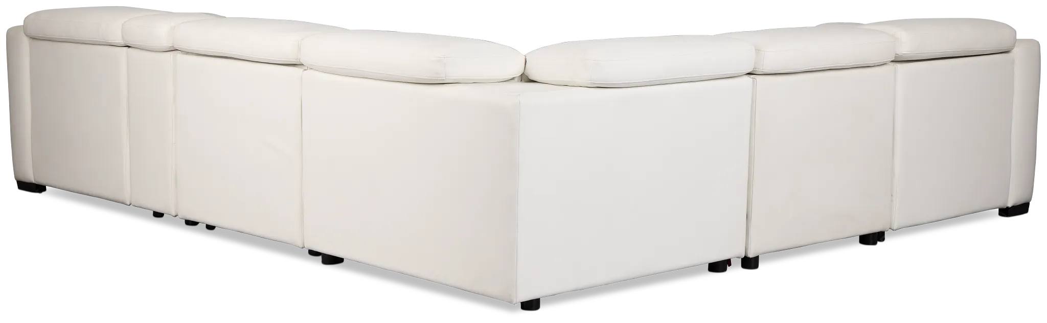 Melody White Micro Medium Triple Power 2-arm Sectional