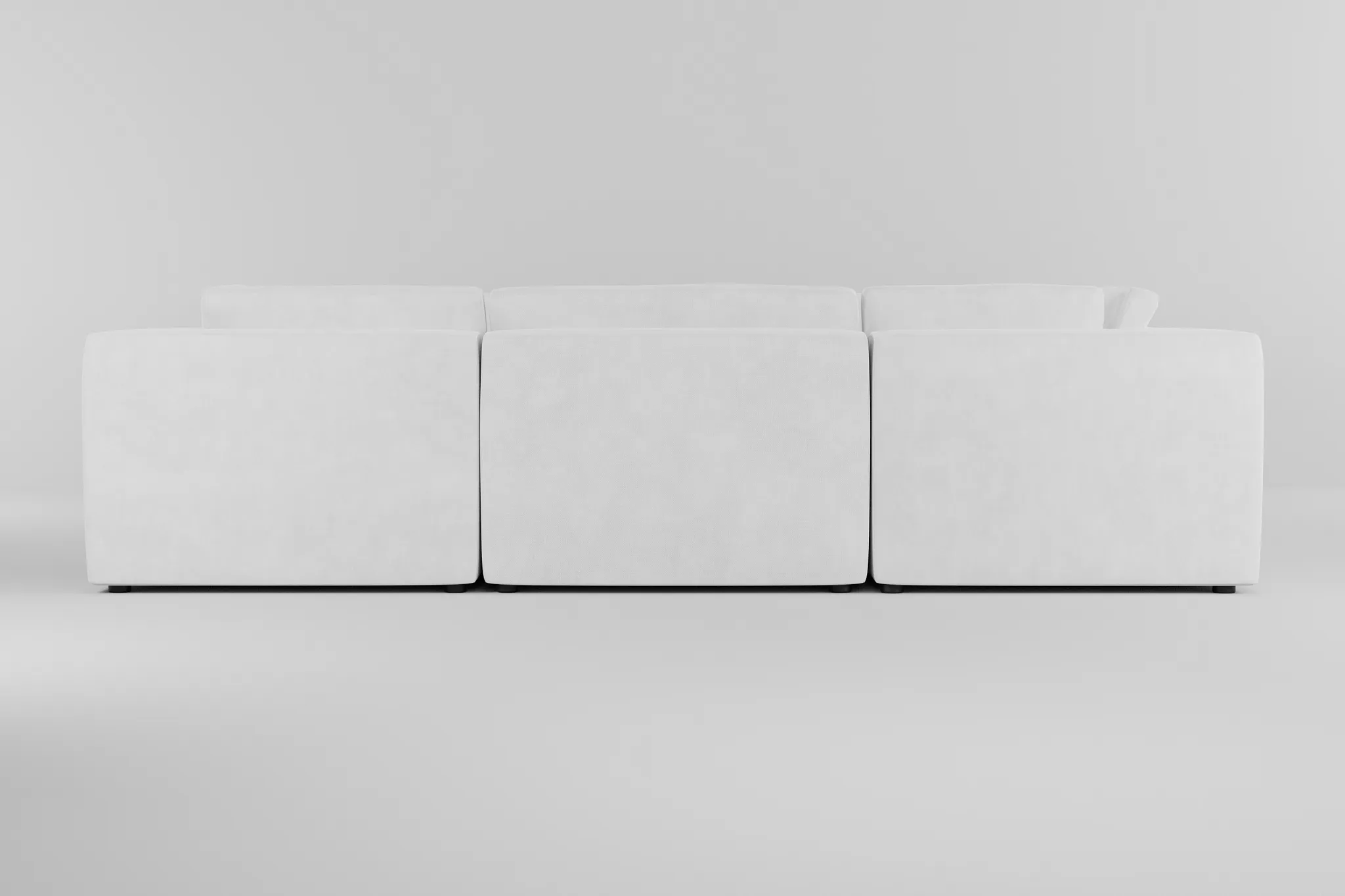 Destin Peyton White Fabric 8-piece Modular Sectional