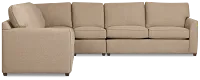 Tate Brown Fabric Large Two-arm Sectional