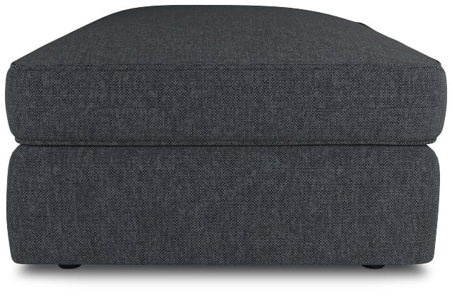 Siesta Elevation Gray Fabric Ottoman