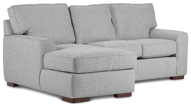 Austin Gray Fabric Left Chaise Sectional (1)