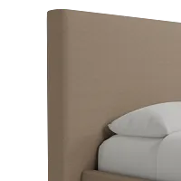 Grayton Merino Brown 54" Upholstered Platform Bed