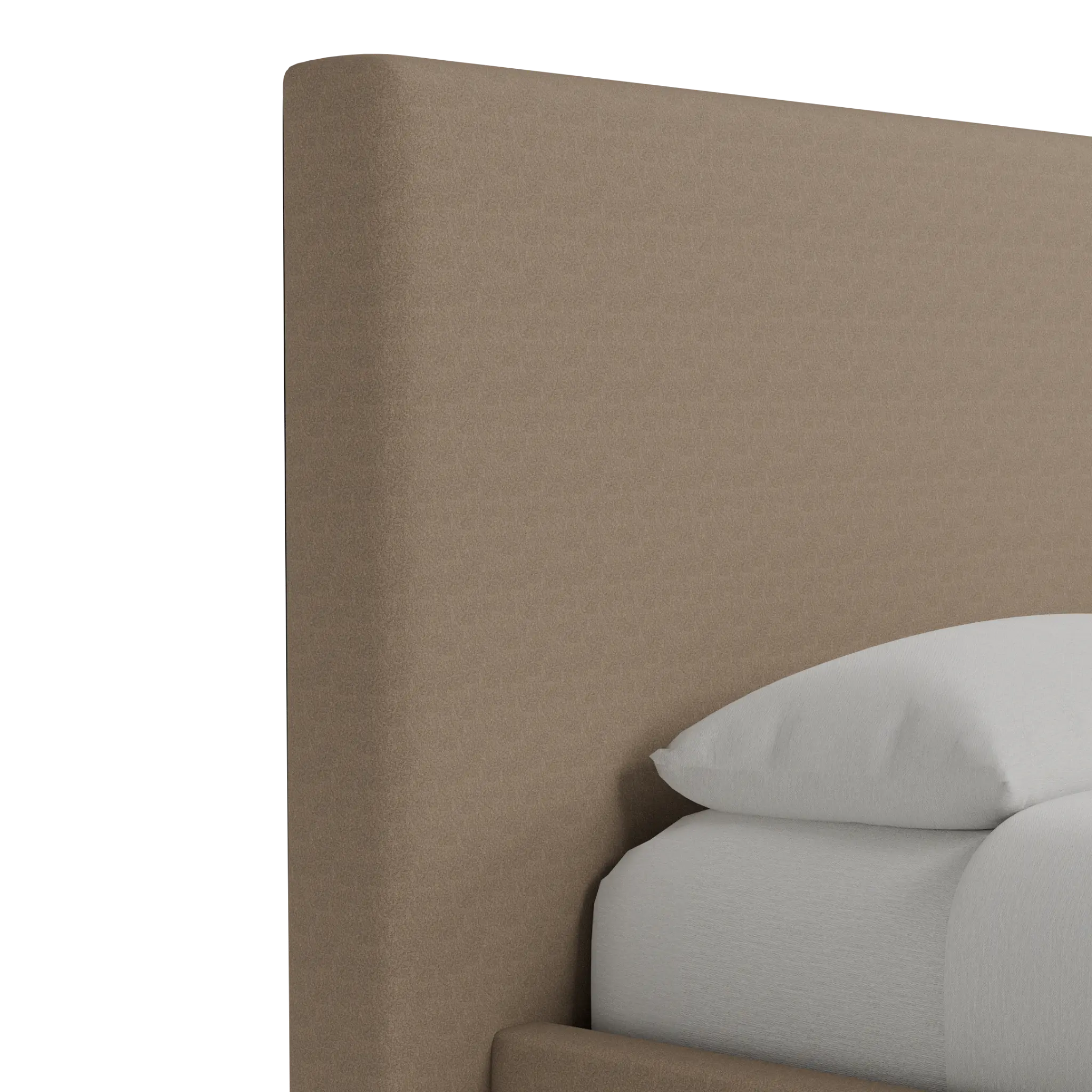 Grayton Merino Brown 54" Upholstered Platform Bed Grayton Merino Brown 54" Upholstered Platform Bed